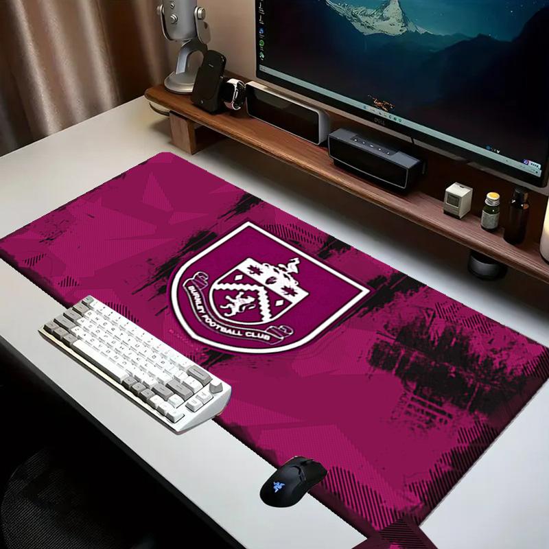 Football Club Burnley Mouse pad Office Desk Mat, Gaming Mouse Pad Mousepad, keyboard pad,Heavy-Duty Non-Slip Rubber Backing, Gift