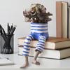 Flowerpot Lower Body Design Resin Mini Planter Flower Plant Pot Ornament Indoor Outdoor Table Wall Decoration