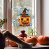 Halloween Cartoon Little Ghost Pumpkin Glass Window Home Holiday Decoration Sticker Self Adhesive