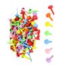 100Pcs Colored Split Pins Metal Paper Fasteners Round Brads Heart Brads Flower Brads Scrapbooking Brads for Paper Craft