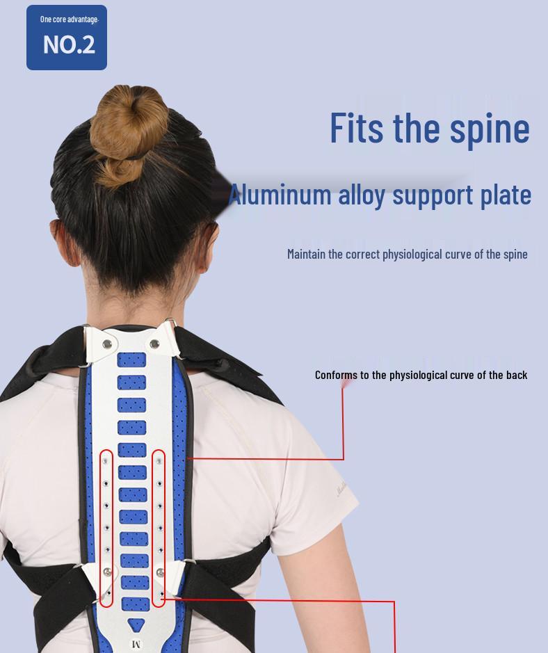 Spine Corrector Back Posture Brace with Spinal Fixation Strap
