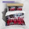 Liverpool Players Pattern Bedding Home Decoration Birthday Gift ( 1 Duvet Cover + 2 Pillowcase, Without Core),fan Merchandise.