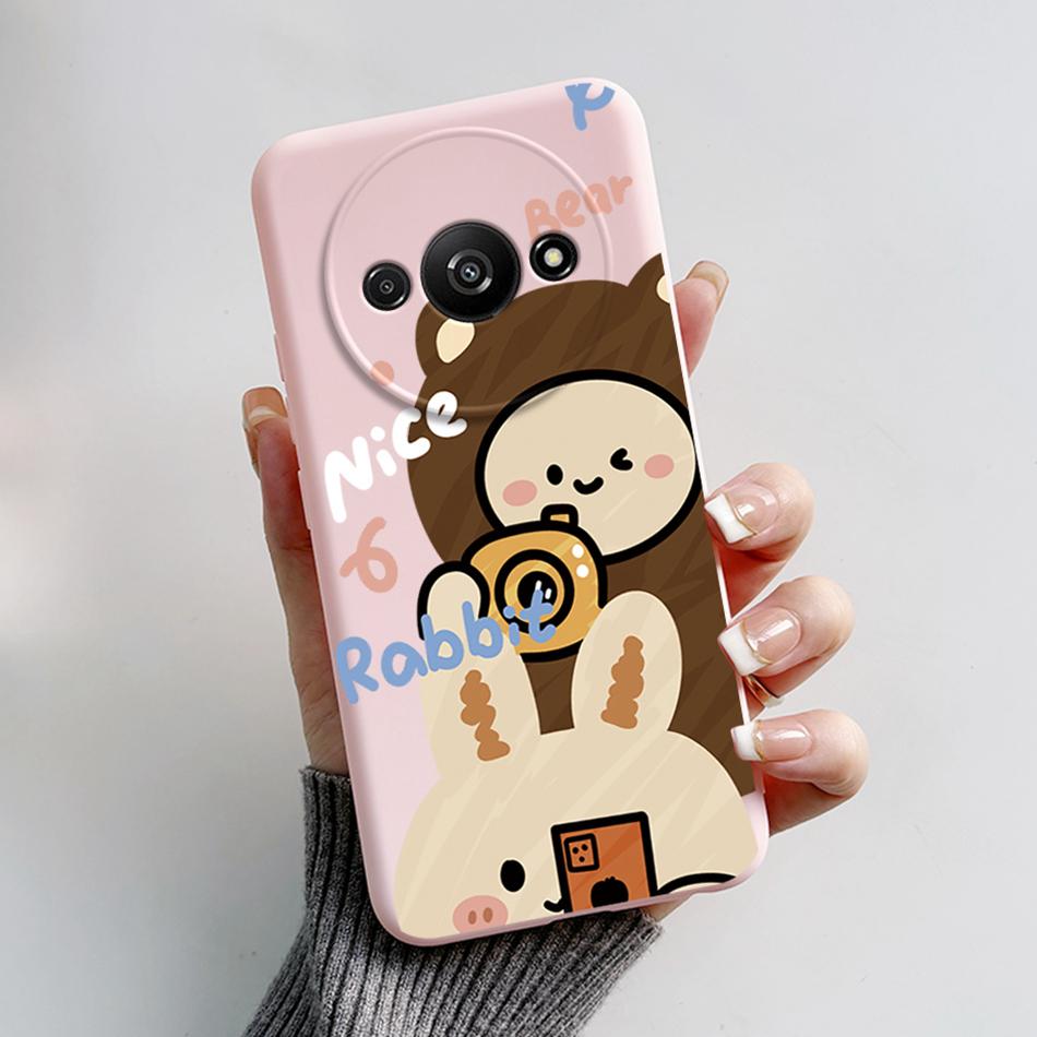 Astronaut Case For Xiaomi Redmi A3 Phone Case Etui Redmi A3 global version Cover Soft Silicone Redmi A3 A 3 RedmiA3 Funda Pouch