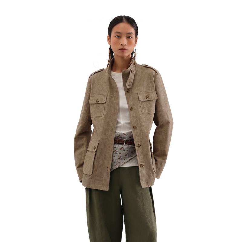 

GREEN BELT Urban Traveler Mid-Length Stand-Collar Jacket L