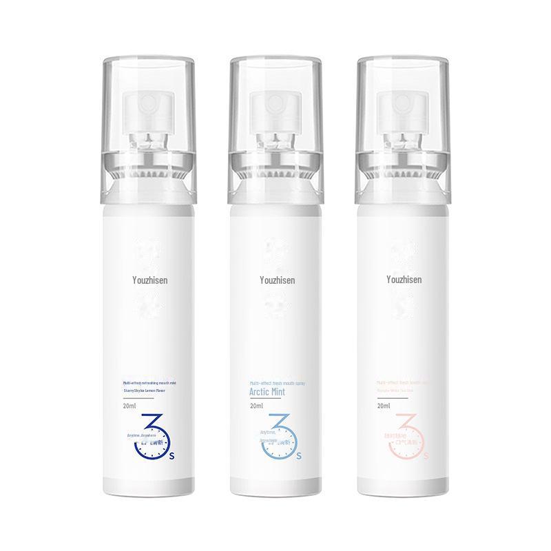 Mint Flavored Multi-Effect Mouth Spray: Portable, Long-Lasting Freshness and Deodorant