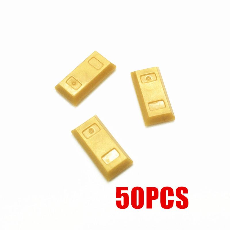 

50 шт., городские аксессуары, строительные блоки, европейская военная плитка с принтом, MOC, кирпичная игрушка для детей, совместимые с друзьями 50PCS-GOLD