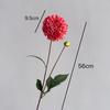 Artificial Moisturizing 2Head Dahlia Real Touch Flowers Bridal Bouquet Wedding Decoration Party Floral Home Decor Dahlia