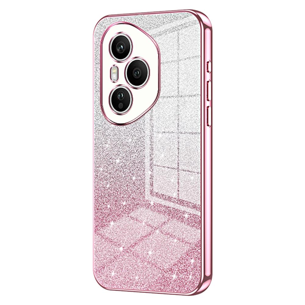 For Honor 400 Pro 5G (Global) Etui Elektroplettert Gradient Glitter TPU Telefondeksel
