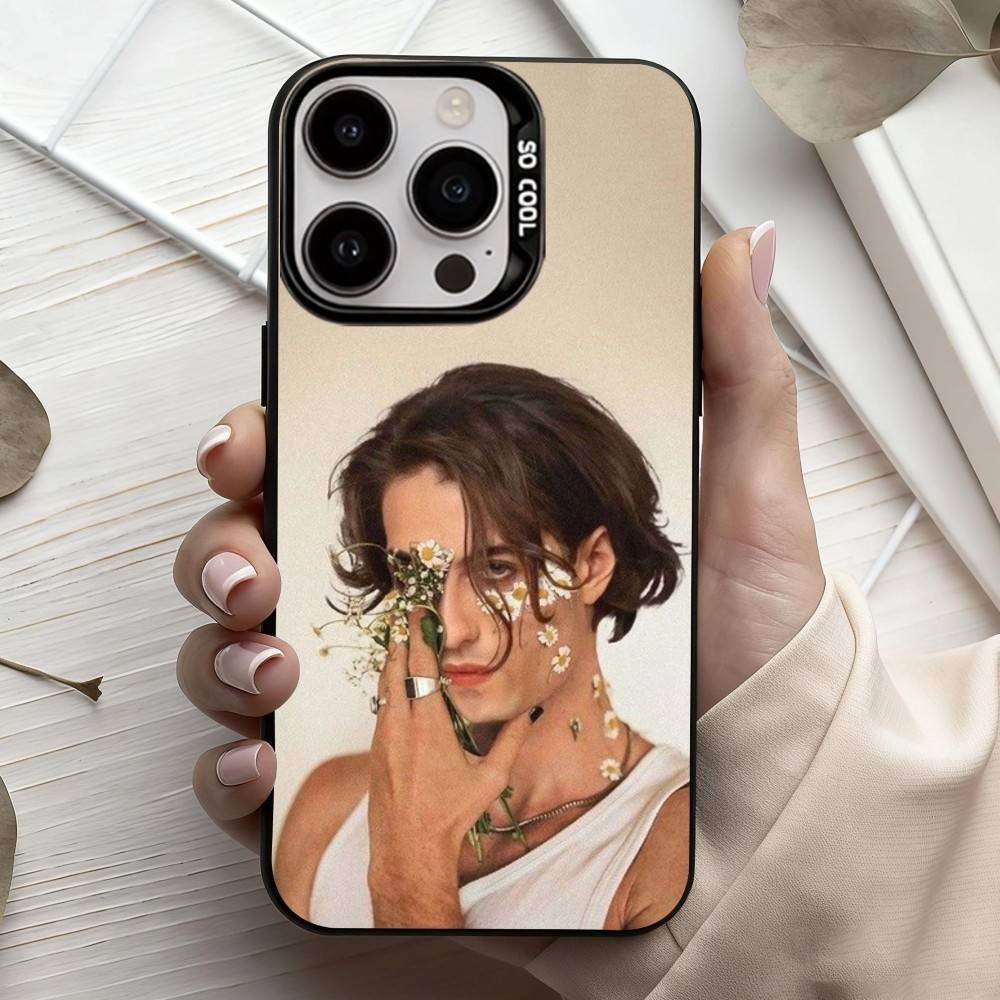 

M-Maneskin-N D-Damiano David Phone Case For iPhone17,16,15,14,13,12,11 Plus,Pro Max Candy Silver Plated Inside Cover iPhone16se4