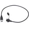 Waterproof USB Connector TypeC Female Thread Lock Panel Mount Power Outlet E10TPCTFFU3AM(0.5M )