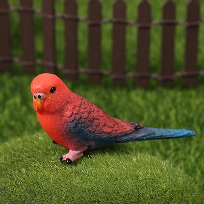 Simulation Parakeet Miniature Landscape Ornament Artificial Bird Model Props