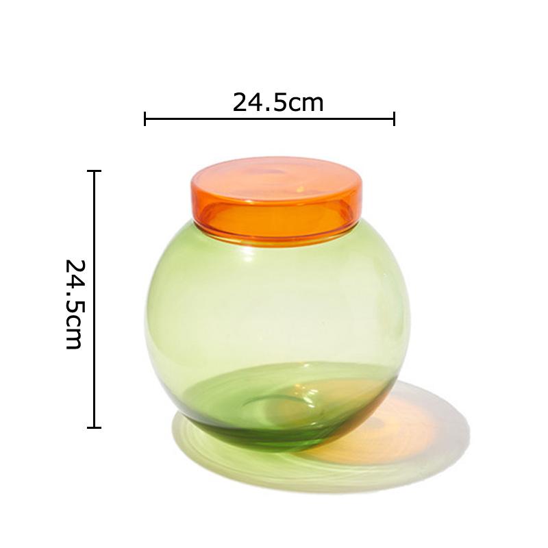 Candy Colored Glass Vase Lovely Flower Plant Pots Table Decoration Flowers Arrangement Floral Vases Room Aesthetic Decor