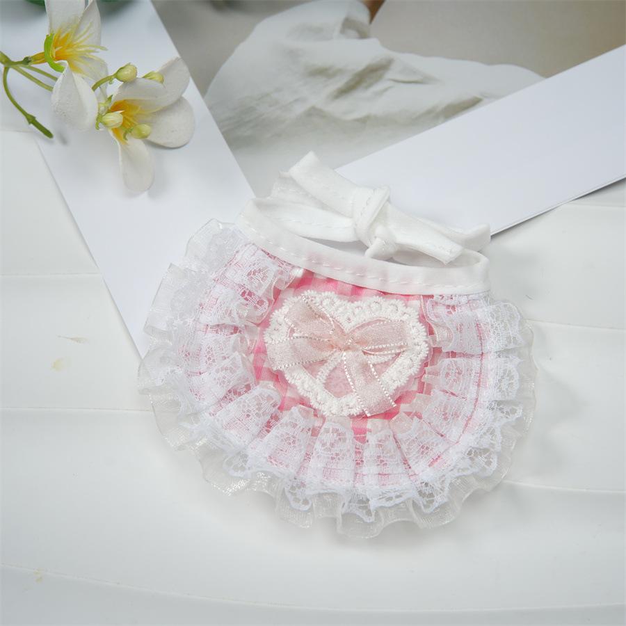 Pet cute sweet lace bib, doll scarf original design cat saliva towel dog collar