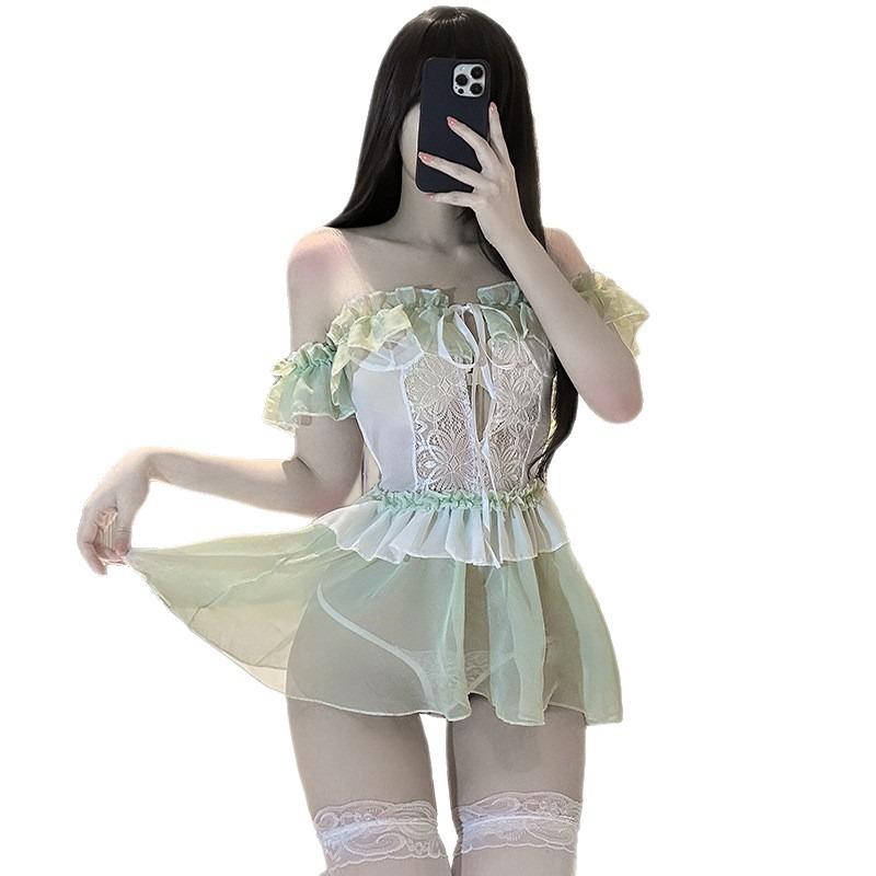 Sex Underwear Pure and Sweet Buttocks See-through Dress Sexy Pure Lust Princess Abstinence Pajamas