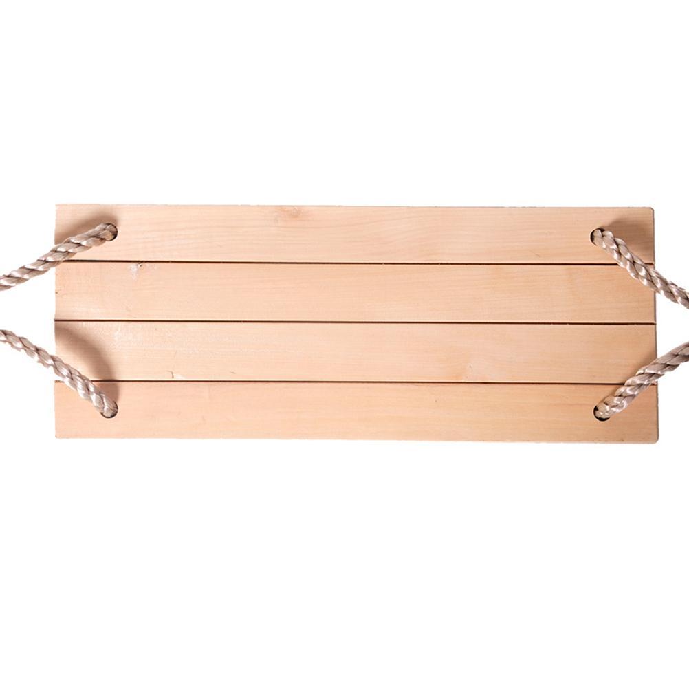 Holzschaukel Outdoor und Indoor Hängende Holzbaumschaukel Sitz für Kinder und Erwachsene