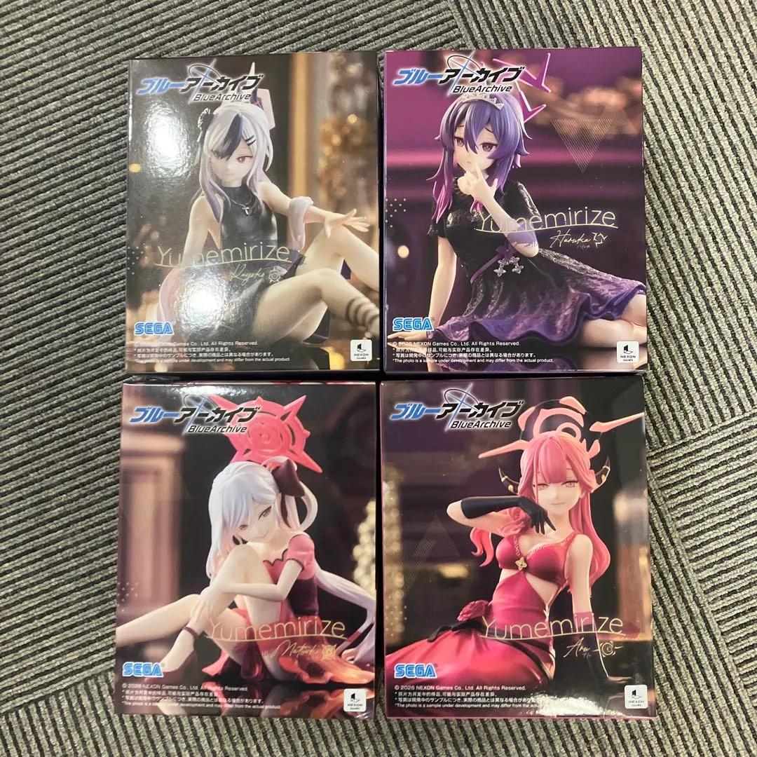 Blue Archive Yumemirize Figure Set 4 Aru Mutsuki Haruka Kayoko Japan