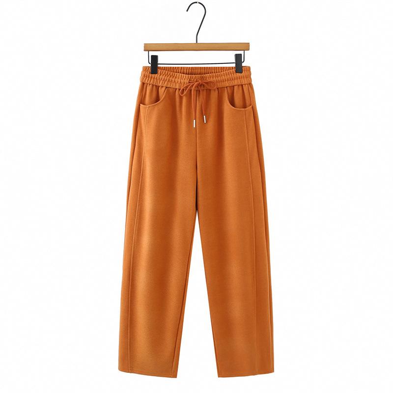 Plus Size Women's High Waist Slimming Casual Pants - Spring 2026 Curved Straight Leg