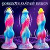 Stoßender Drache Dildo Vibrator Sexspielzeug 10" 4 IN 1 Monster Fernbedienung Dickes Dildo Saugnapf Dildo Analspielzeug Erwachsenenprodukt Wasserdichter Masturbator