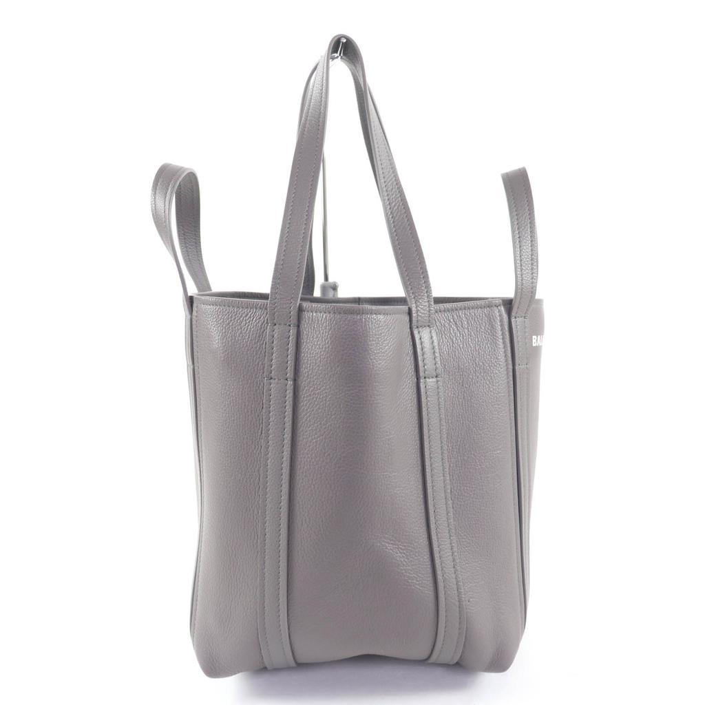 Great BALENCIAGA Tote Bag Everyday North South Small gray leather Women 672791 Used