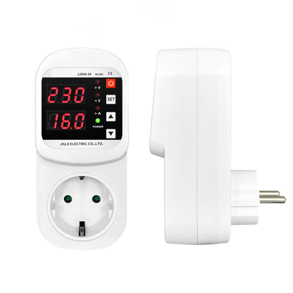 AC 220V LED Display Multifunctional Voltage and Current Protection Socket Multifunctional Protecting Socket with Automatic Reset