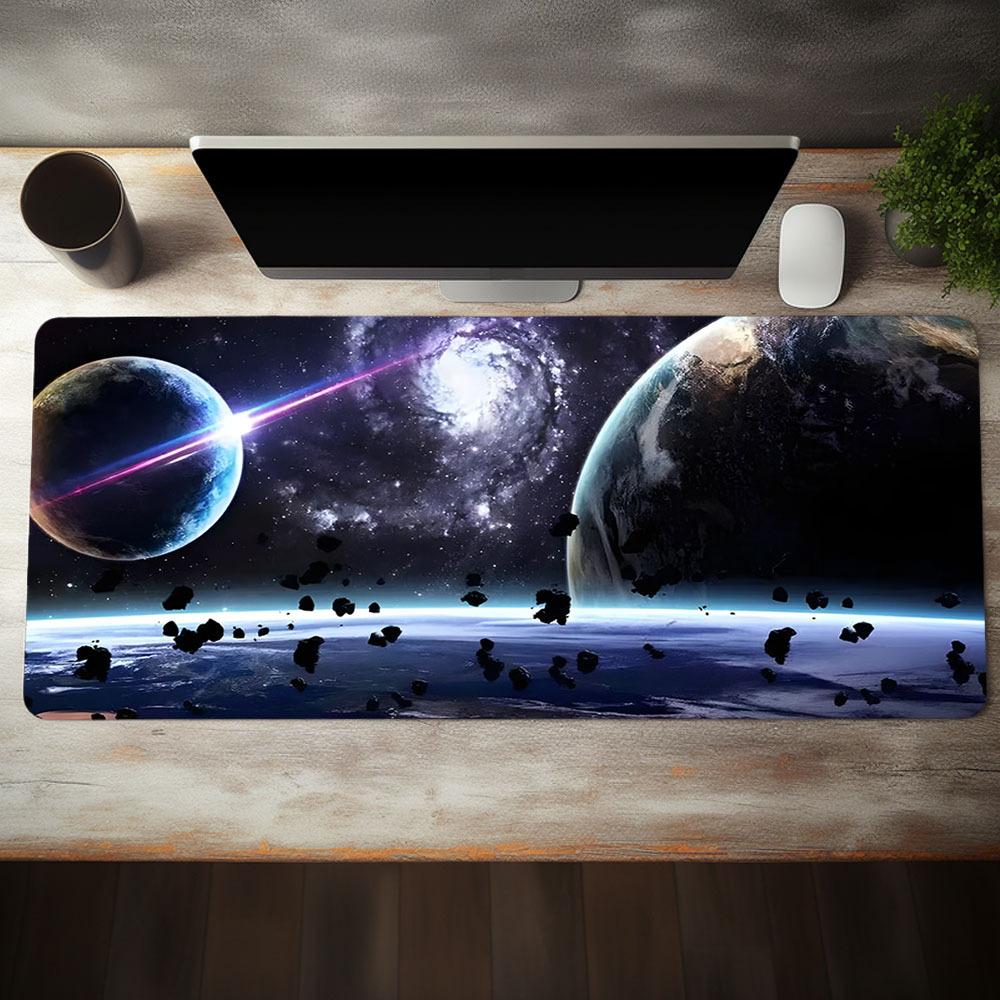 Creative Universe Space Design Large Gaming Mouse Pad ESports Office Desk Mat Keyboard Pad Rubber NonSlip Computer Mouse Mat 400x800x2MM