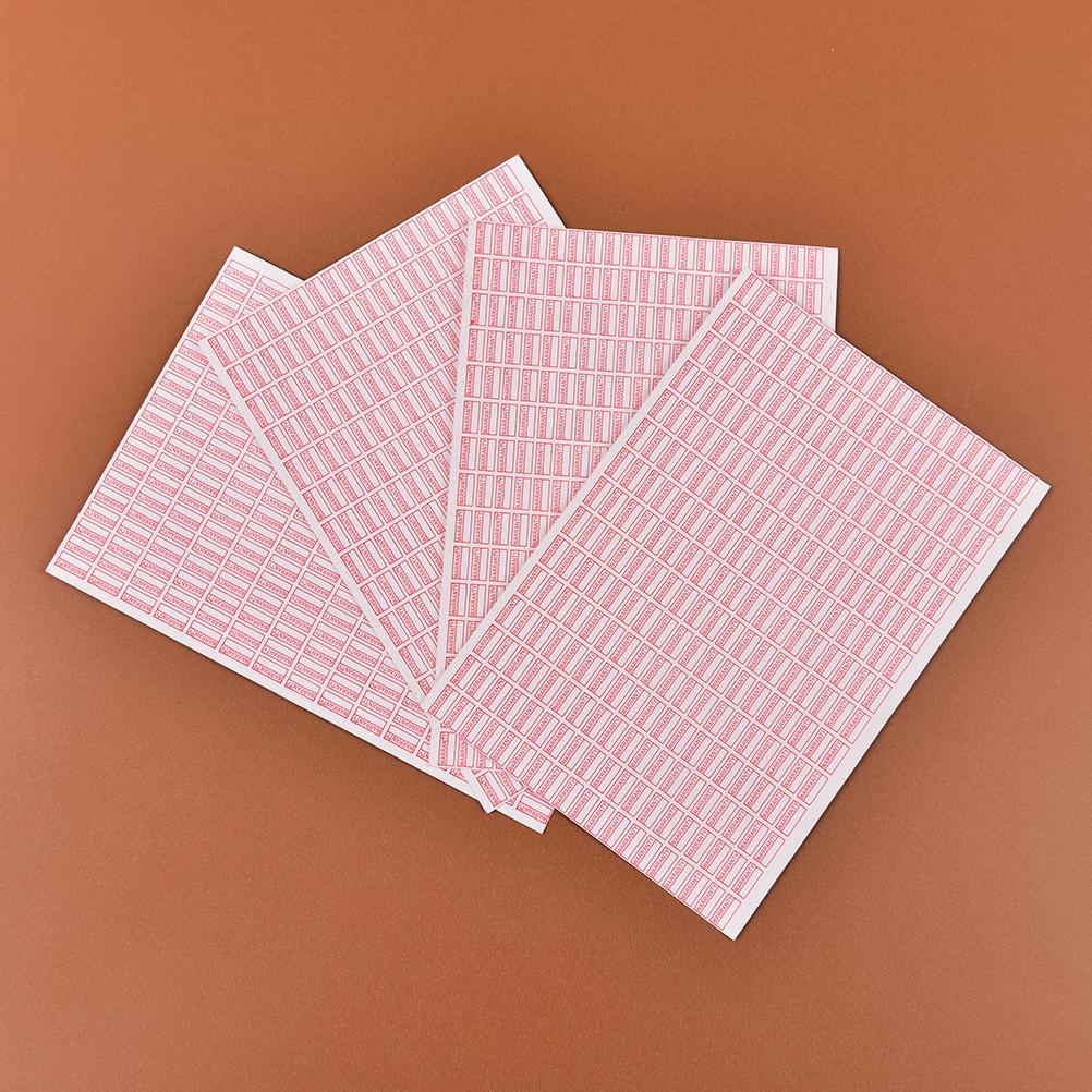 

Hot 1000pcs/pack Warranty Void If Removed Sticker Security Seal Red Color Rectangle Shape Fragile Label Size 10mm*5mm For Kids