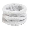 Women Scarf Solid Color Thickened Plush Soft Fabric Winter Scarf Outdoor Activities Cycling Windproof Cold Weather Scarf