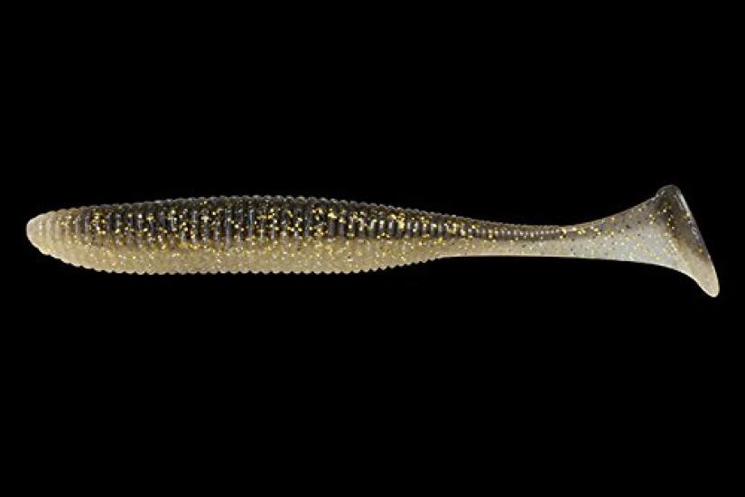 JACKALL Rhythm Wave inch Shad Worm 4.8 Kin-Kuro