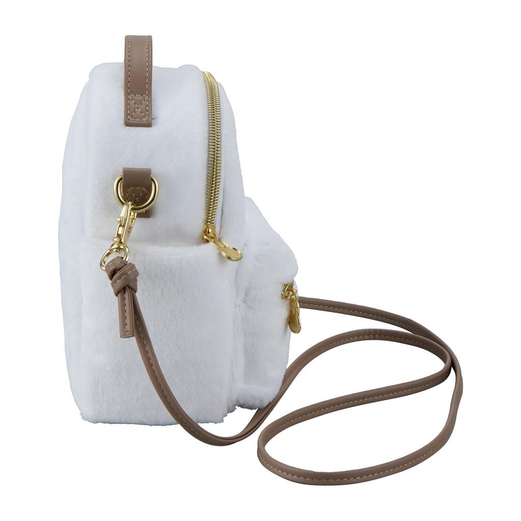 Sifre Miffy Fur Backpack Mini Shoulder White Fur Bag, Women's, B305,