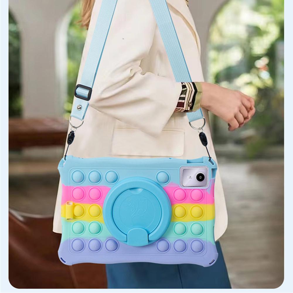 Husă Moale din Silicon Rotativă 360 Pentru Lenovo Tab M11 TB-330FU TB-331FC Xiaoxin Pad 2025 11 inch Copii Fundă Husă cu Stand