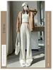 Women's High-Waisted Micro-Flared Slim-Fit Wide-Leg Pants