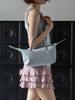 Atmyfingertip Folded Boston Nylon Bag Sky