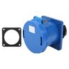 220250V 63A Industrial Connector 2P+E 3Pin Straight Plug IP67 Waterproof for Agriculture
