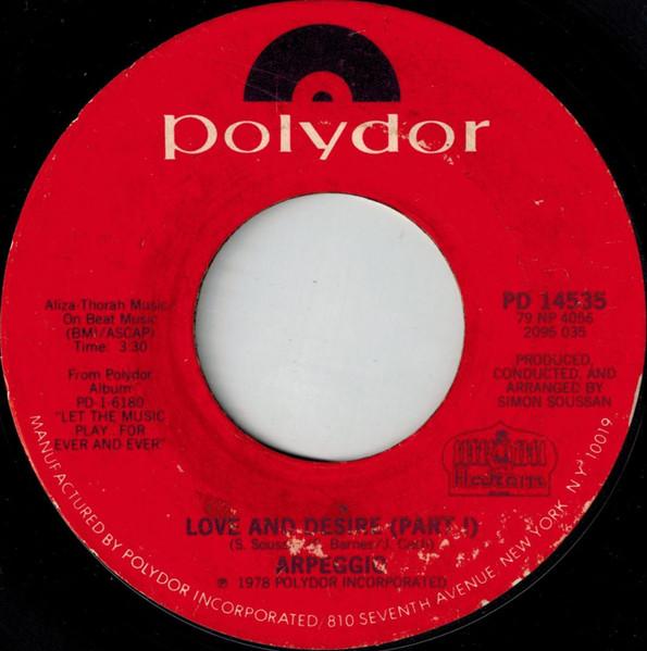 7inch Record ARPEGGIO - Love And Desire PD14535 POLYDOR 1979 US Dance & Electronica Used