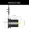 Waterproof Car Charger PD45W Double Type C Car Charging Socket with Additional 18W QC3.0 USB Port for 12-24V Vehicles