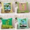 Klassische Kunst Mojito Cocktail Kissenbezug Premium Komfort Wendbarer Kissenbezug - Dual - Use Design für Zuhause & Auto