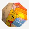 Ombrello da Viaggio a Tema Winnie the Pooh e Amici - 8 Stecche, Apertura e Chiusura Automatiche, Design Pieghevole Portatile, Ombrello Compatto ed Elegante Adatto