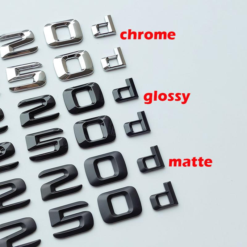 2.3cm DIY Alphabet 3D Sharp Letters Numbers Heart Dot ABS Emblem Car Trunk Nameplate Logo Sticker for Any Cars (Price for 1pc)