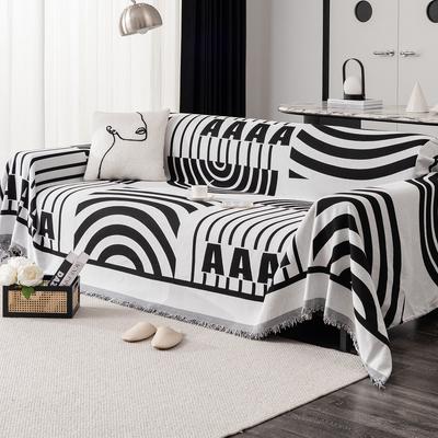 Throw Cover with Tassels, Machine Washable, for Armchair, Loveseat, 3-Seater, 4-Seater, and Sectional Sofas, Home and Office Furniture Protector