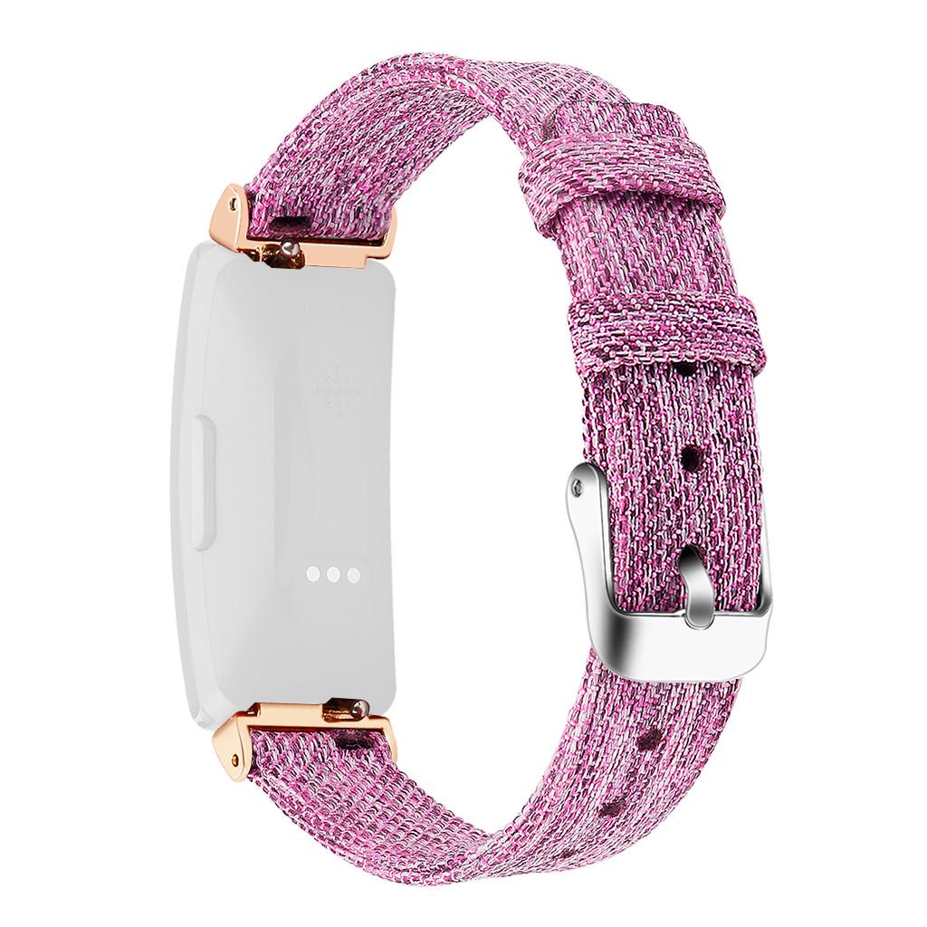 Replacement Woven Canvas Fabric Watch Band Strap For Fitbit Inspire