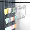 Stainless Steel Clothes Drying Rack,Multifunctional Socks Clips for Bedroom Balcony,2/3Layers Space Saving Closet Organizer