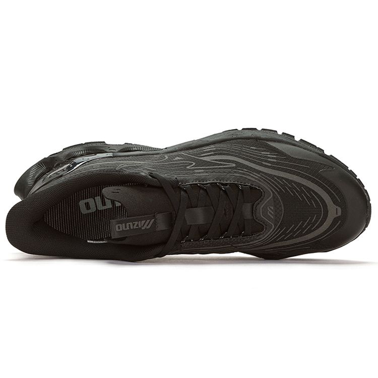 Mizuno Fabric Comfortable Trendy Sports Non-Slip Wear-Resistant Low-Top Casual Shoes Unisex Casual Shoes Black D1GH230801