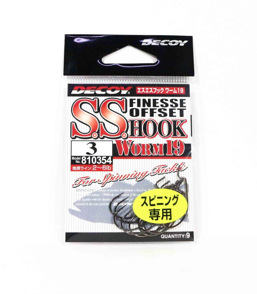 Decoy Worm 19 SS Finese Offset Hook Size 3 (0354)