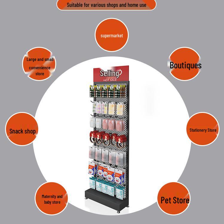 Scaffale per snack: Espositore per Strisce Piccanti per Negozi di Convenienza