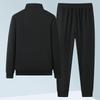 Tuta sportiva casual da uomo a due pezzi, manica lunga, cardigan, felpa, pantaloni, tuta sportiva da esterno, abbigliamento sportivo da uomo