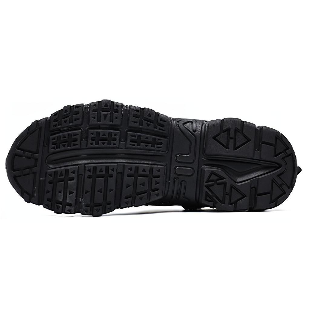 FILA Cat Paw 2.0 Sports Fashion Comfortable Fabric Synthetic Leather Low-Top Casual Running Shoes Eighth Generation Women sneaker Black F12W134108FBK