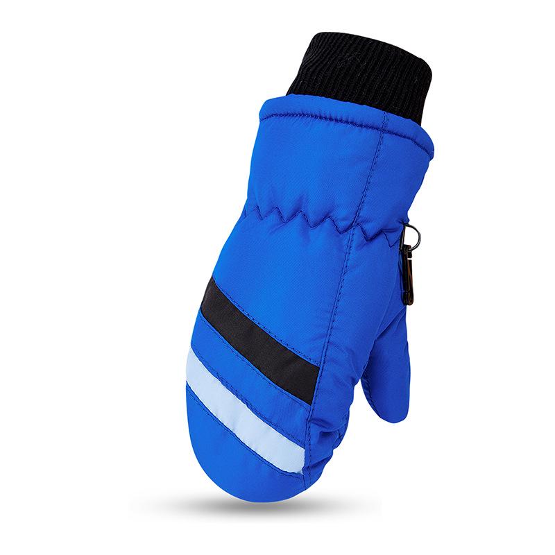 Children's Waterproof Fingerless Winter Cycling Gloves - Warm Ski Gloves for Ages 2-5, Parent-Child Design
