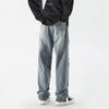 TIDEWORD Denim Distressed Baggy Loose Plus Sizes Light 2 Colors Pants, Jeans, Wide-leg Pants, Pants, Fit, 28-42, Spring, Summer, Autumn, Winter, Blue,