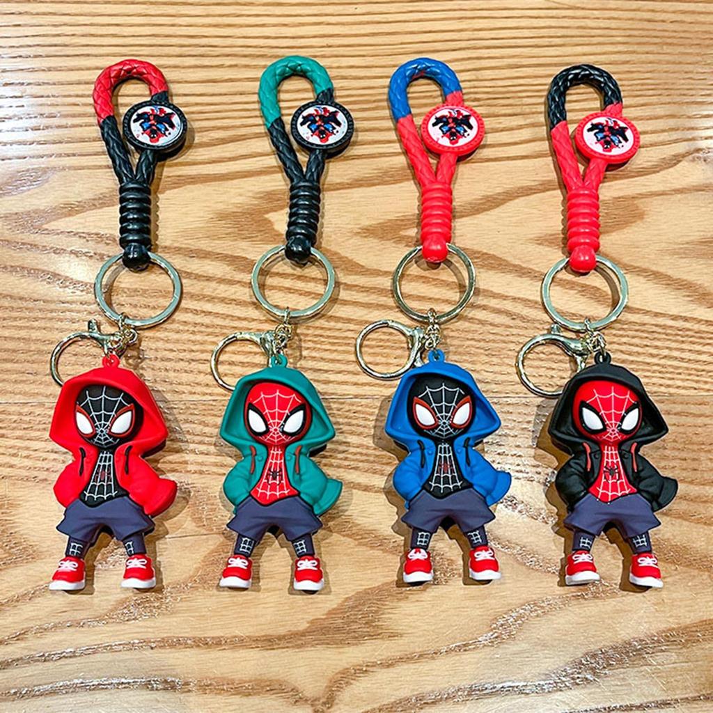 [Fehose] Keychain Fashion Hero Cartoon Design Car Keychain Cute Backpack