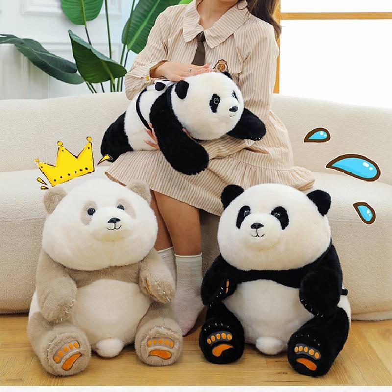 Panda He Hua Qizai Plush Toy Stuffed Animal Toy Cartoon Decoration Kids Gift